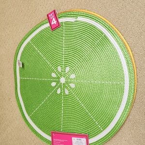 NWT ❗️ set of 4 Juice couture placemats  bright yellow pink orange green fruits